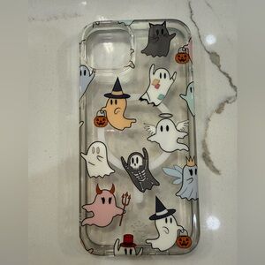 Spooky Ghosts Clear Phone Case